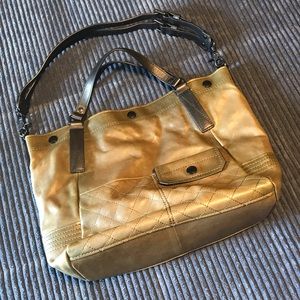 Frye Samantha Quilted Leather Tote NWOT